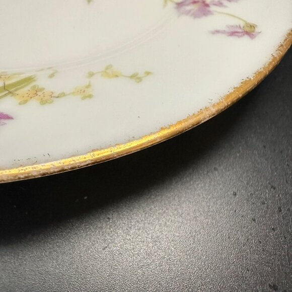 Antique Theodore Haviland Limoges France Antique Pink Floral 6.5" Plates c1903 - Picture 6 of 15